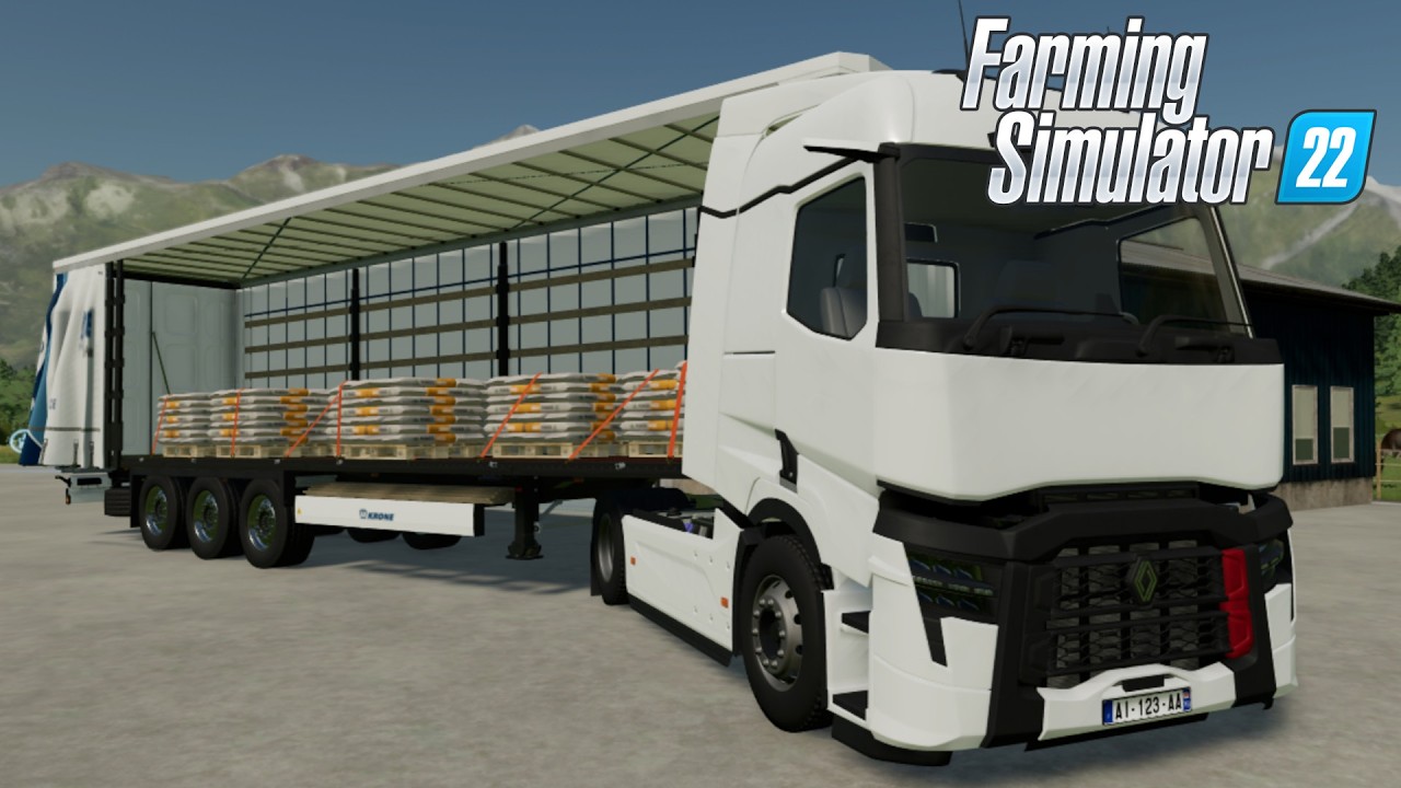 FS22 - 2025 Renault T with KRONE TRAILER - NEW TRUCK MOD for Farming Simulator 2022 ROLEPLAY