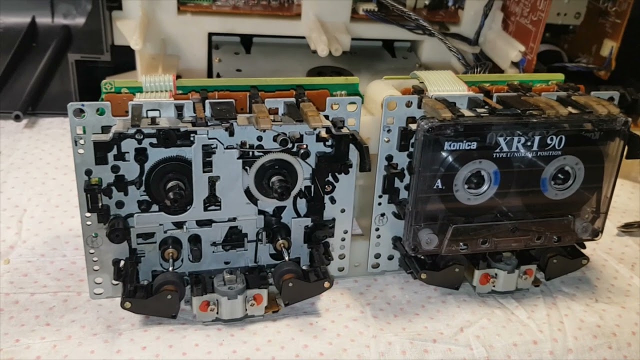 PANASONIC RX DT77 ремонт протяжки замена шестерёнок