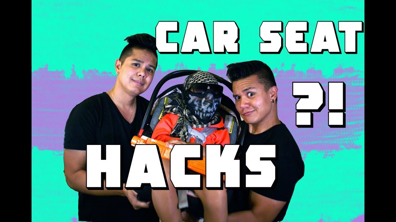How to Carry A Car Seat  - Dads React to Car Seat Carrying Tip