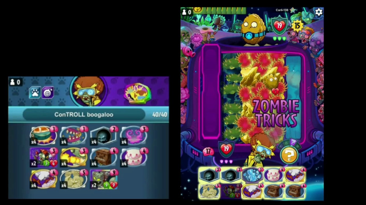Making my opponent run out of cards in PvZ Heroes! :D