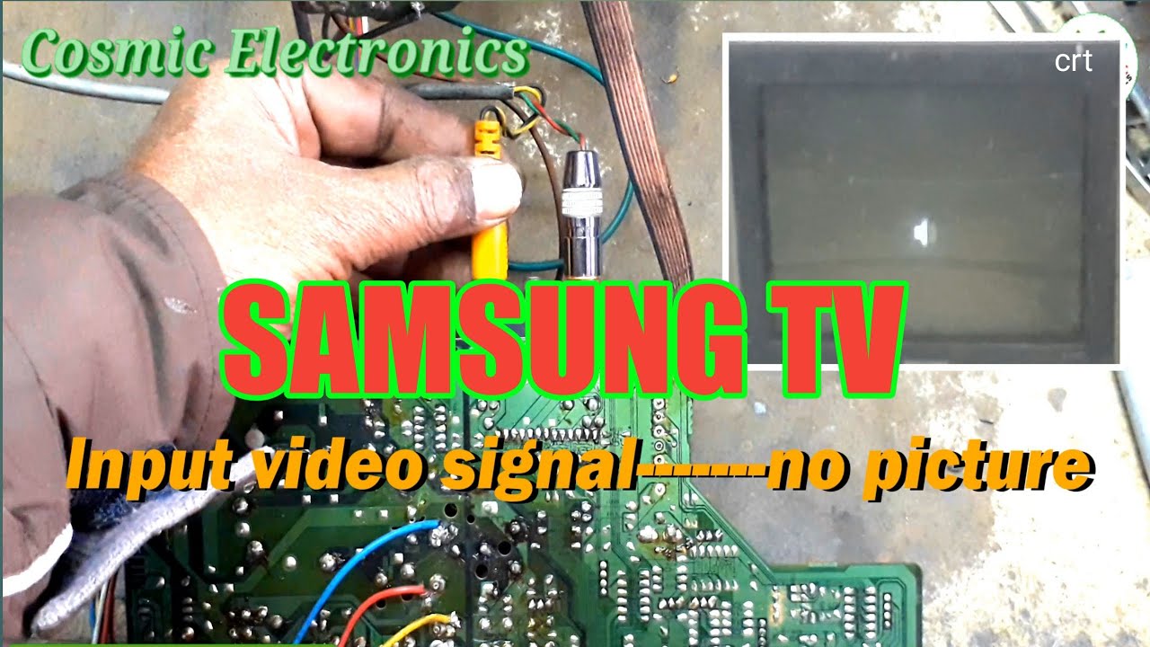 Samsung crt tv  no picture no sound.