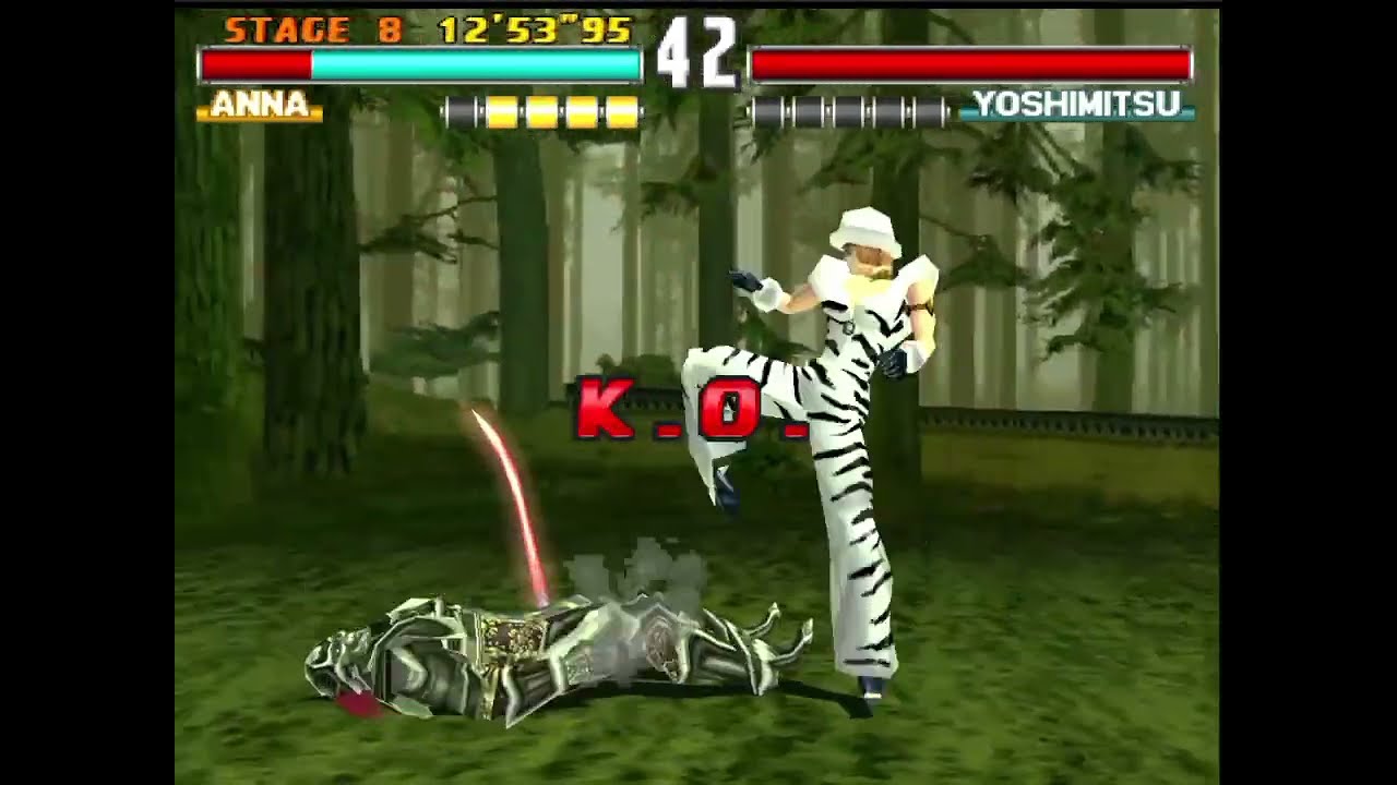 Anna Williams VS Yoshimitsu - Tekken 3