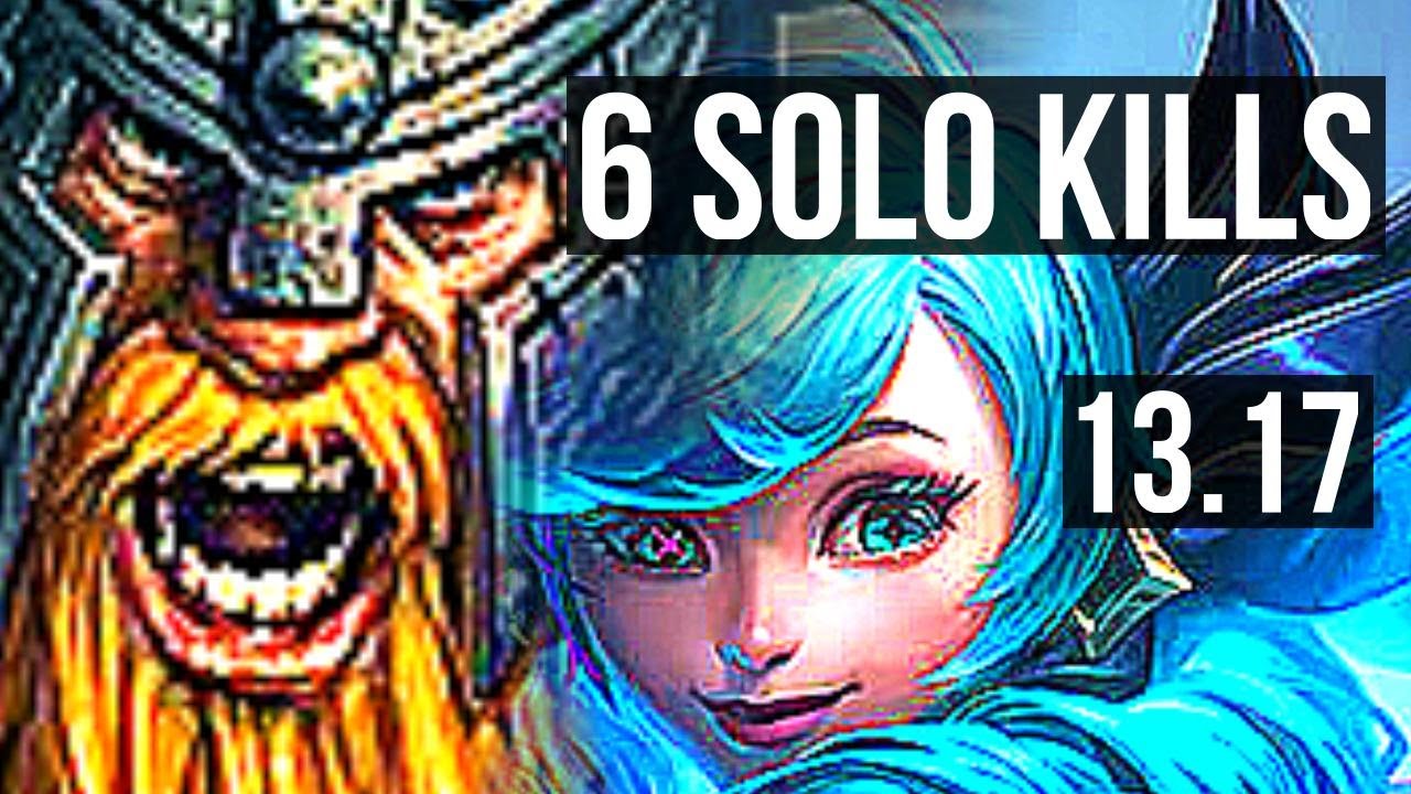 OLAF vs GWEN (TOP) | 6 solo kills, 400+ games | NA Master | 13.17