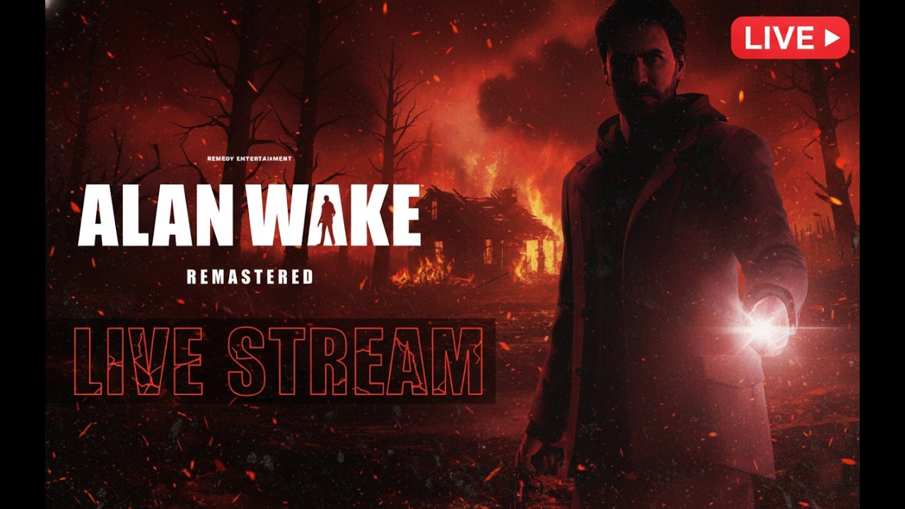 ALAN WAKE REMASTERED LIVE 🔴 | The Darkness Is Hunting Me…