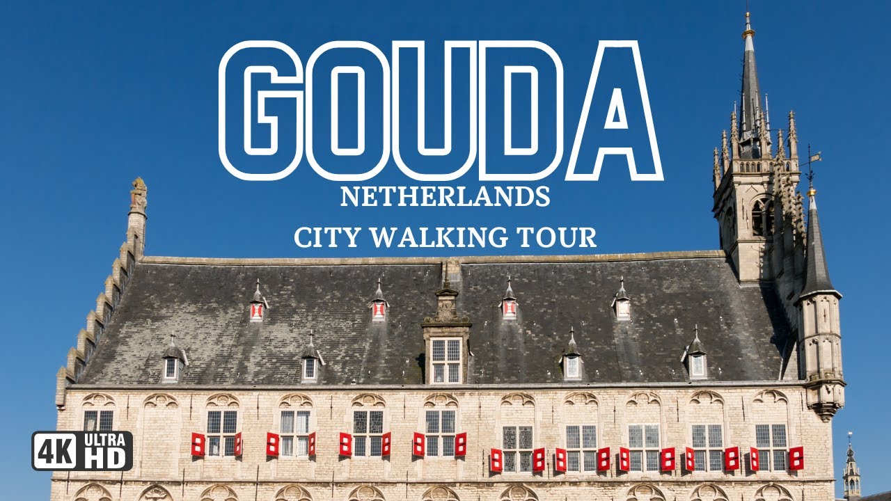 Gouda, Netherlands 2023 Summer Walking Tour 4k