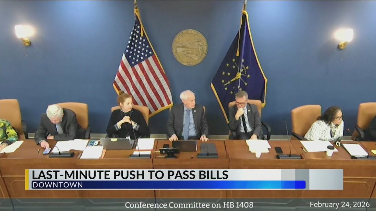 Crunch to get bills to governor's desk ongoing at Indiana Statehouse