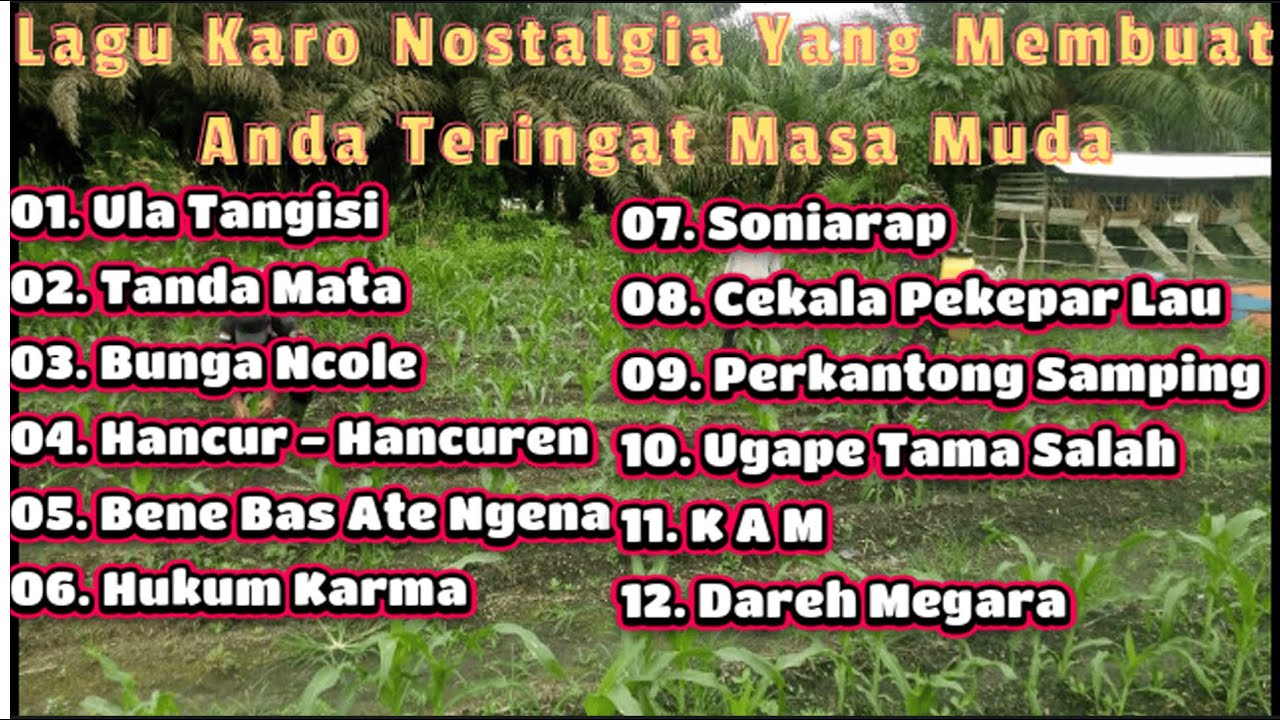 Lagu Karo Nostalgia Yang Membuat Anda Teringat Masa Muda