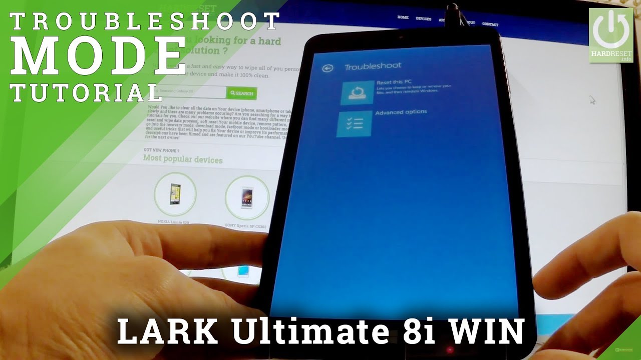 How to Enter Troubleshoot Mode on LARK Ultimate 8i WIN