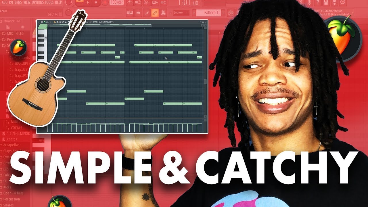 CATCHY Guitar Melodies Made CRAZY SIMPLE (FL Studio 20 Tutorial)