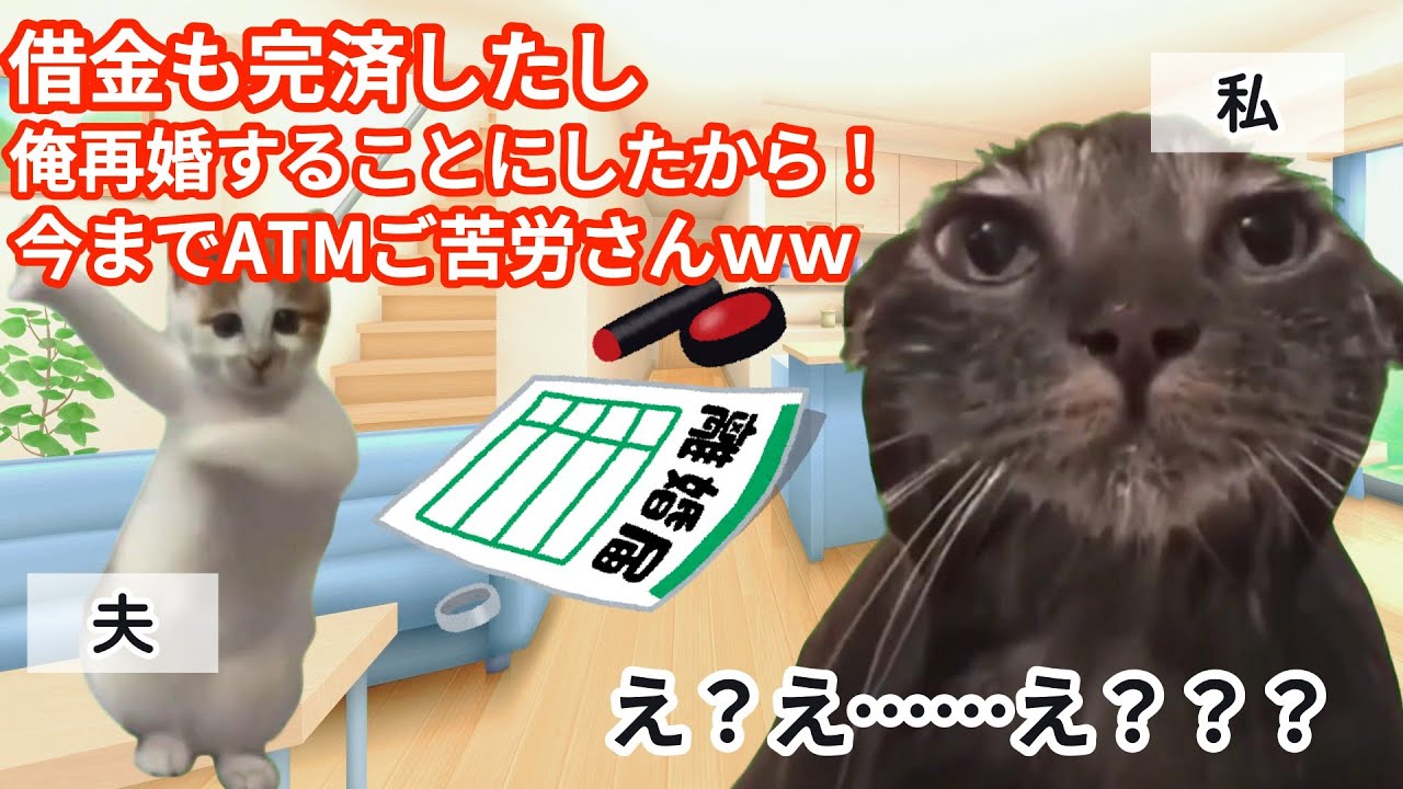 【スカッと猫ミーム】夫の借金を肩代わりして20年かけて完済した途端追い出された話 #猫マニ #猫ミーム