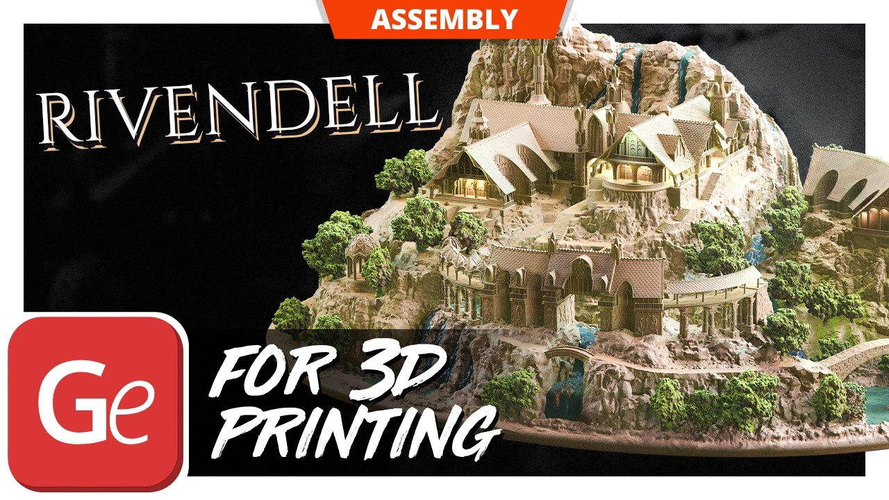 Rivendell STL files for 3D printing | Assembly by Gambody