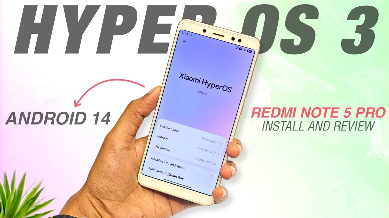 Redmi Note 5 Pro Hyper OS 3 Android 14 Update 😍 | New Features | Install And Detailed Review