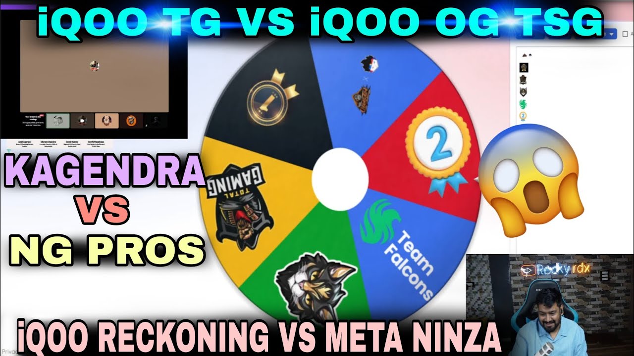 iQOO TG VS iQOO OG TSG 😱| ROCKY MAMU & JONTY BHAI FUNNY REACTION 😁| NG PROS VS KAGENDRA 😈| 