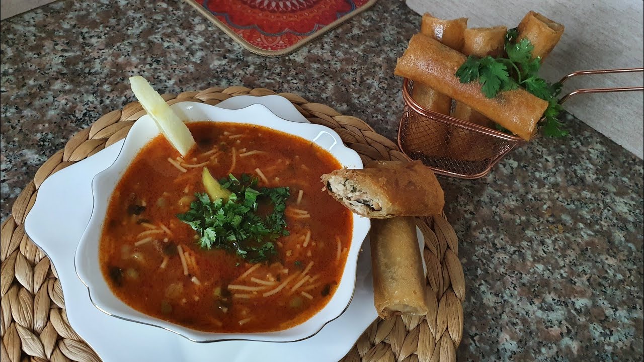 شربة مقطفة+بوراك الدجاج #فطور رمضان