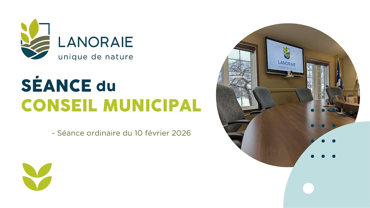 Séance ordinaire du conseil de Lanoraie du 10 février 2026