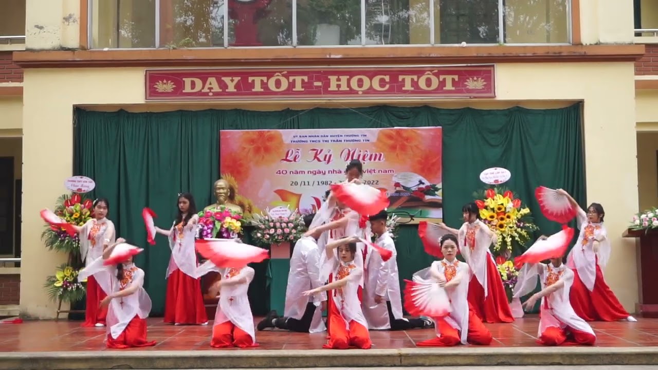 MÚA LIÊN KHÚC CÔ ƠI và GẤM - TRƯỜNG THCS THỊ TRẤN THƯỜNG TÍN, HÀ NỘI