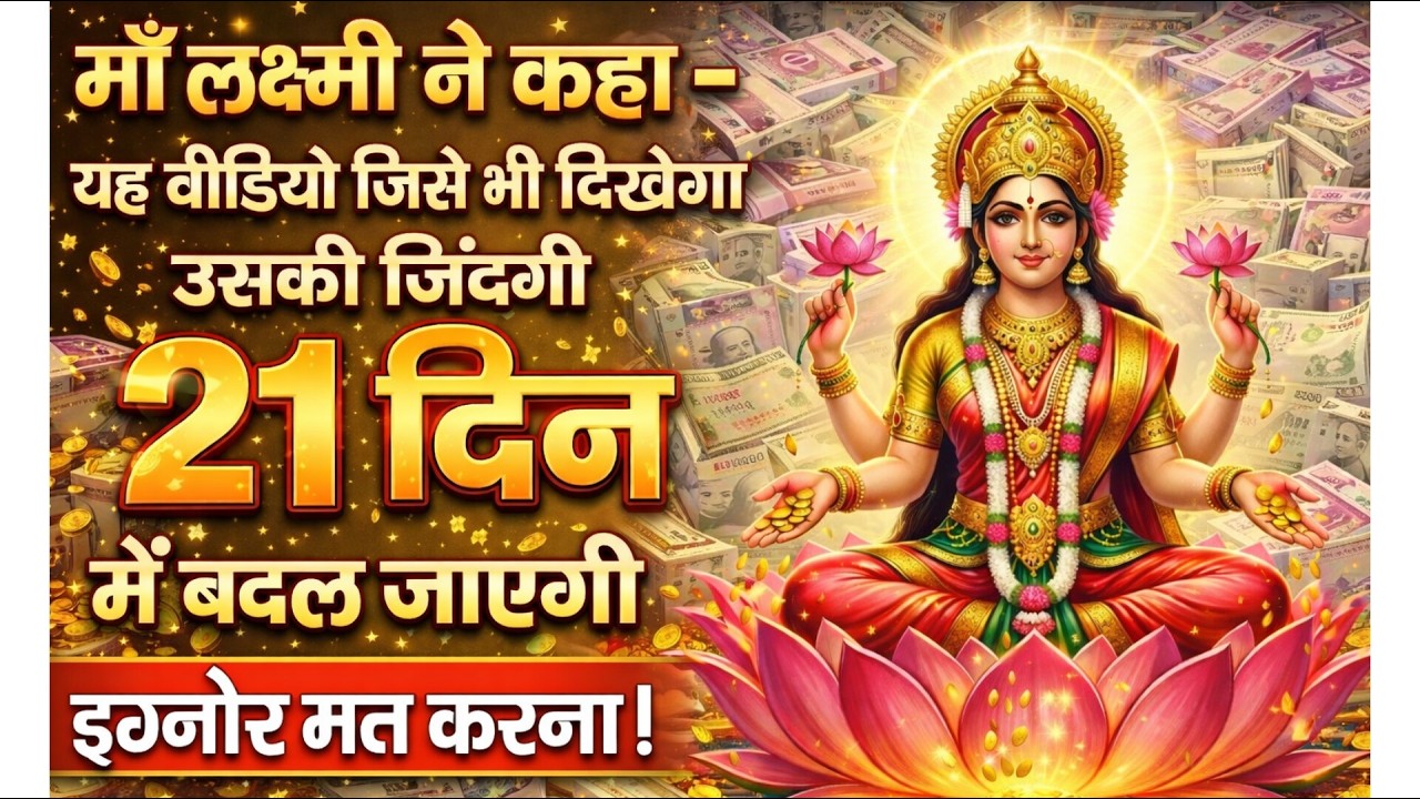 जल्दी दरवाजा खोलो! माँ लक्ष्मी खजाना देने तुम्हारे घर आई हैं..🌺maa Laxmi ka sandesh 🌺