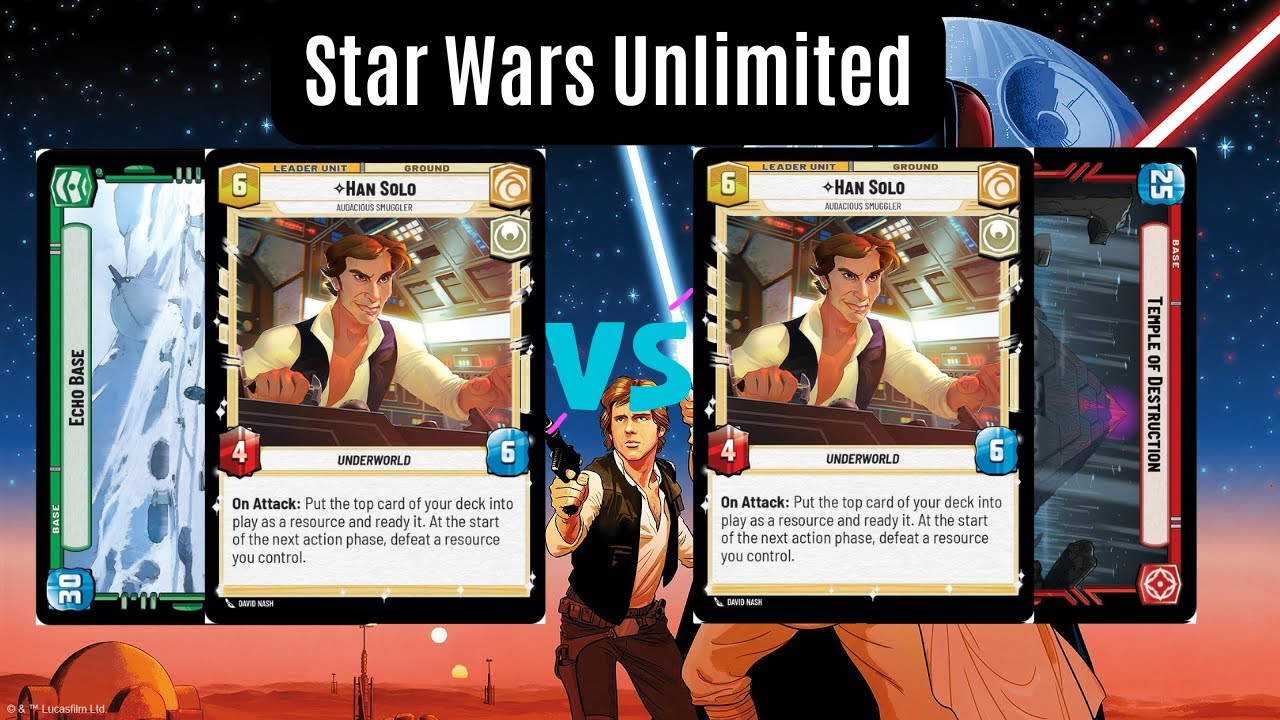 Han (SOR) Green vs. Han (SOR) Temple | Star Wars Unlimited Gameplay