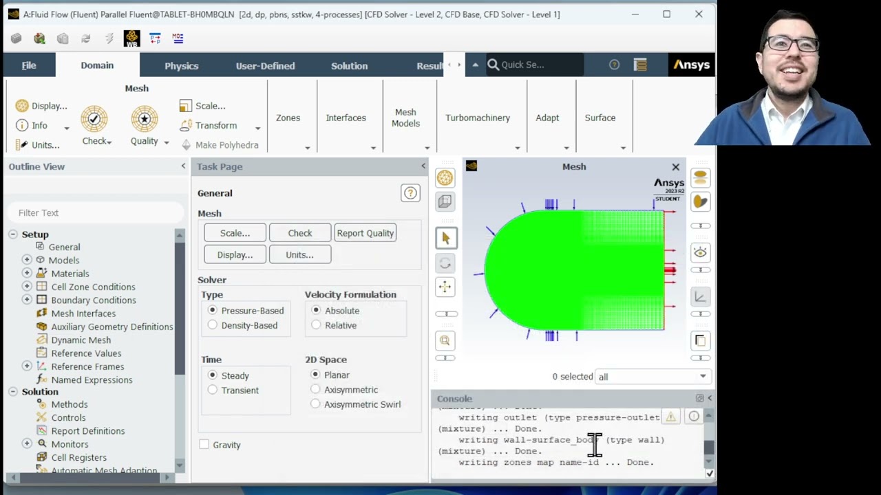 Simulating NACA 2412 Airfoil over Varied Angles of Attack in Ansys Fluent with Verification