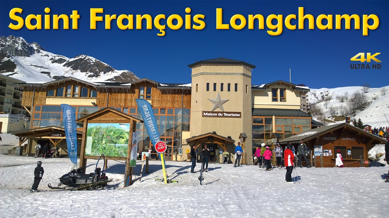 Ski Area Saint François Longchamp France. Outdoor Travel