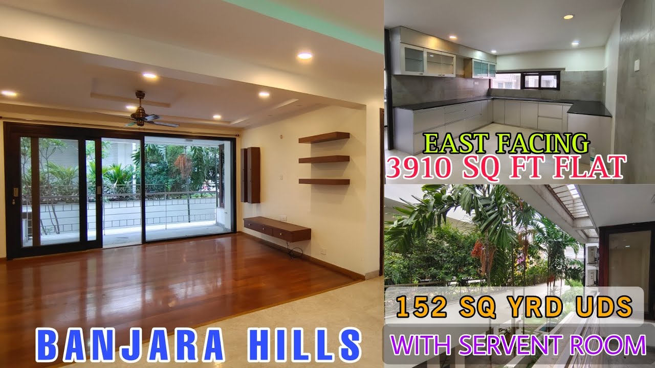 3910 SQ FT SEMI FURNISHED 3 BHK FLAT FOR SALE IN BANJARA HILLS HYDERABAD ELIP PROPERTY