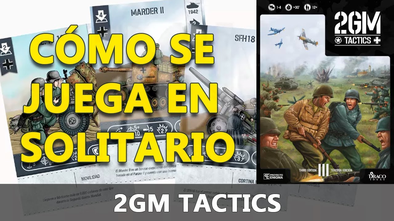 Como se juega al 2GM Tactics en solitario, tu contra la IA