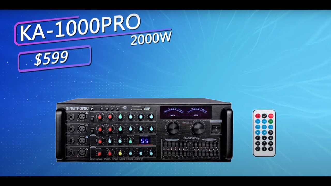 Singtronic KA-1000DSP 1000W MIXING AMPLIFIER