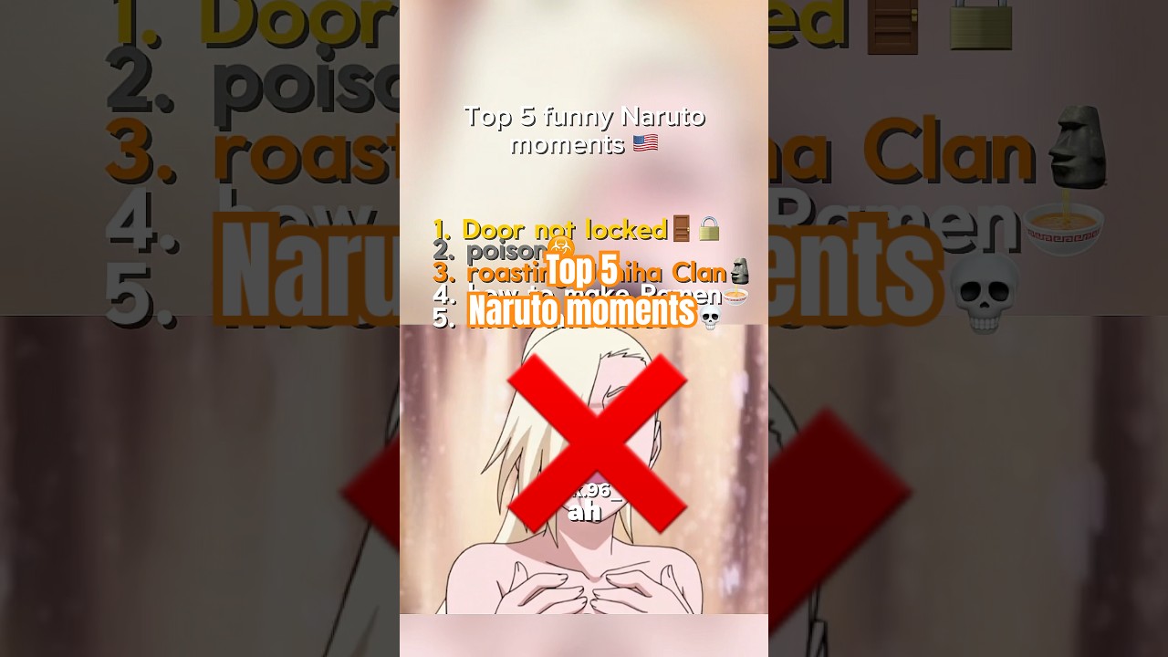 Top 5 funny Naruto moments Part 148 #shorts #naruto #top5