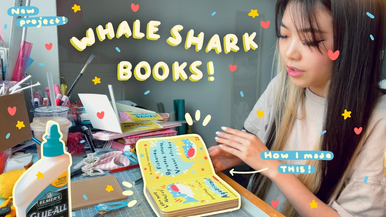 Making Whale Shark BOARD BOOKS! | Revisiting an old project! | Tiffany Weng