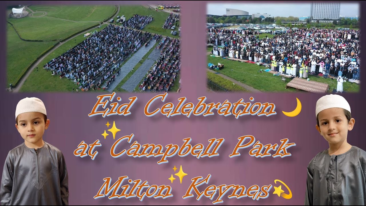 Eid Celebration || Milton Keynes, UK || Campbell Park || Vlog by Hassaan & Tameem