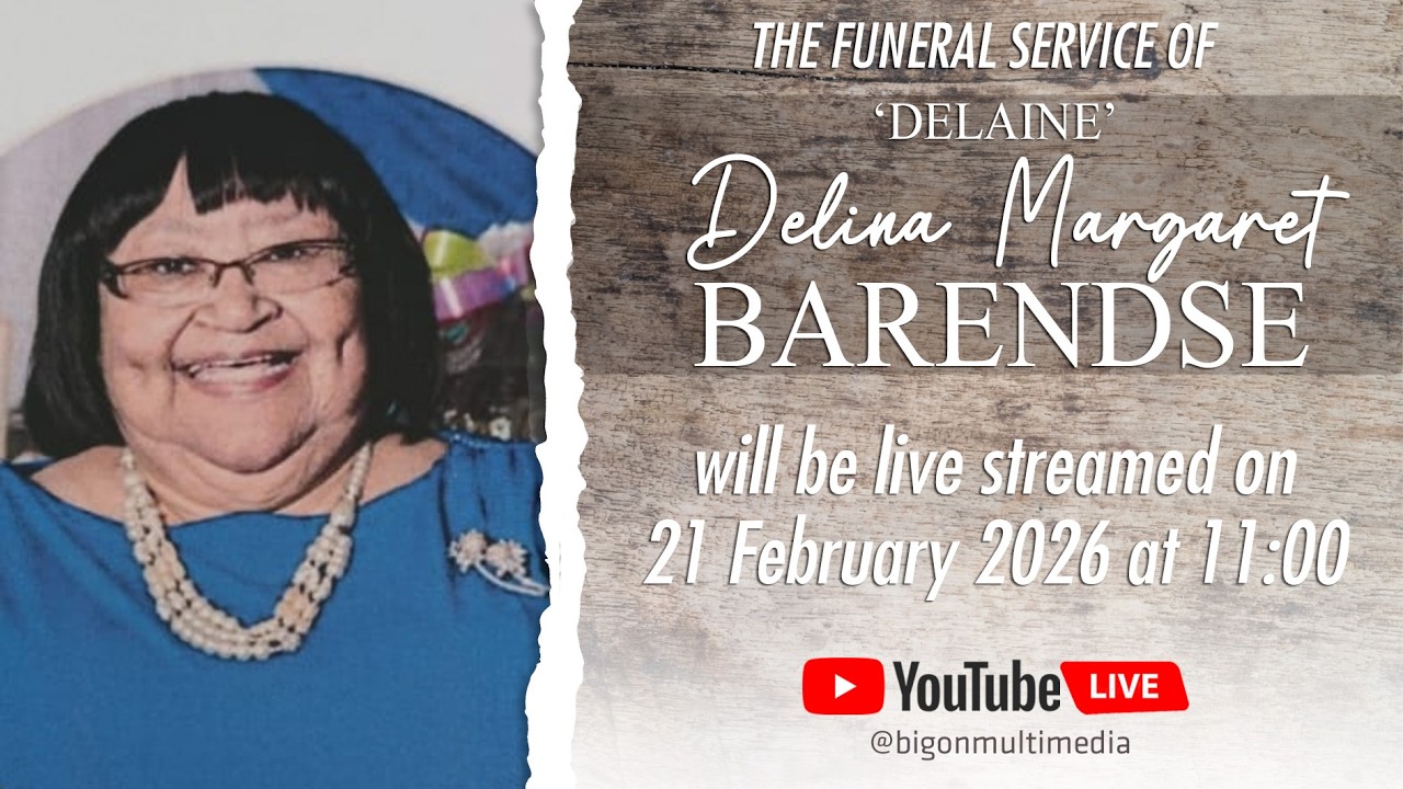 The Funeral Service For Delina Margaret Barendse