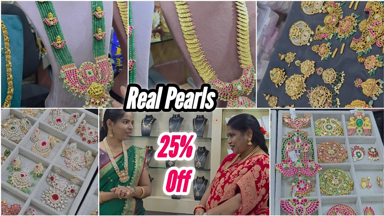 25% Off Real Pearl Ruby Emerald Sea Jades Customised Silver Panchaloha Jewellery Pondybazar Shopping
