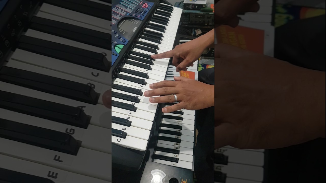 Easy way to learn keyboard chords for beginners #easywaytolearnkeyboard #learnpianokeyboard #shorts