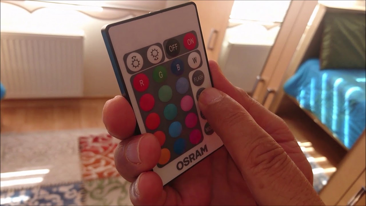 OSRAM LED UZAKTAN KUMANDALI RENK DEĞİŞTİREBİLEN AMPUL - REMOTE CONTROLLED BULB