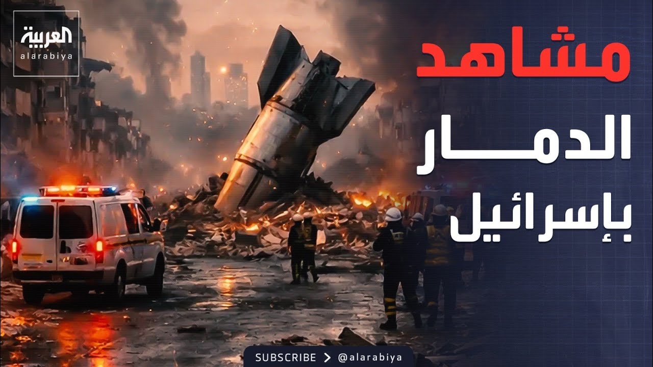 مشاهد الدمار في إسرائيل بعد سقوط صواريخ إيرانية