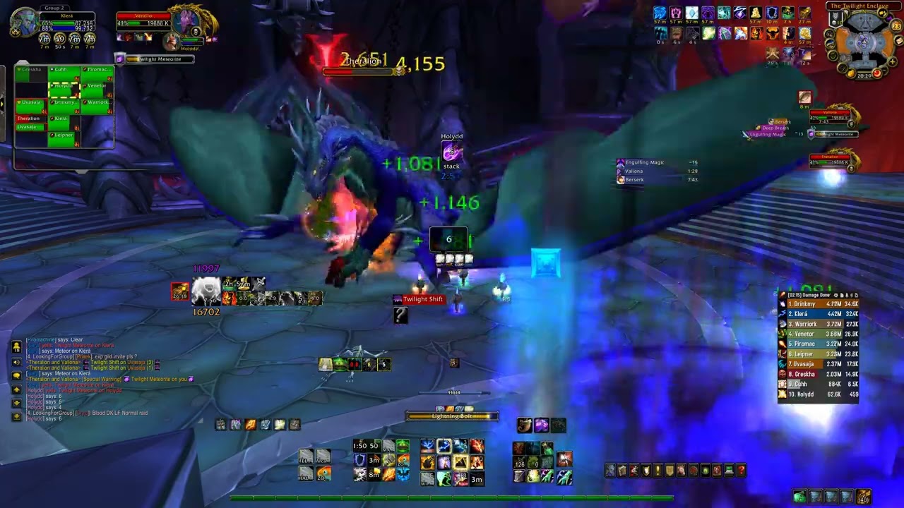 Theralion and valiona BoT 10hc Ele shaman PoV