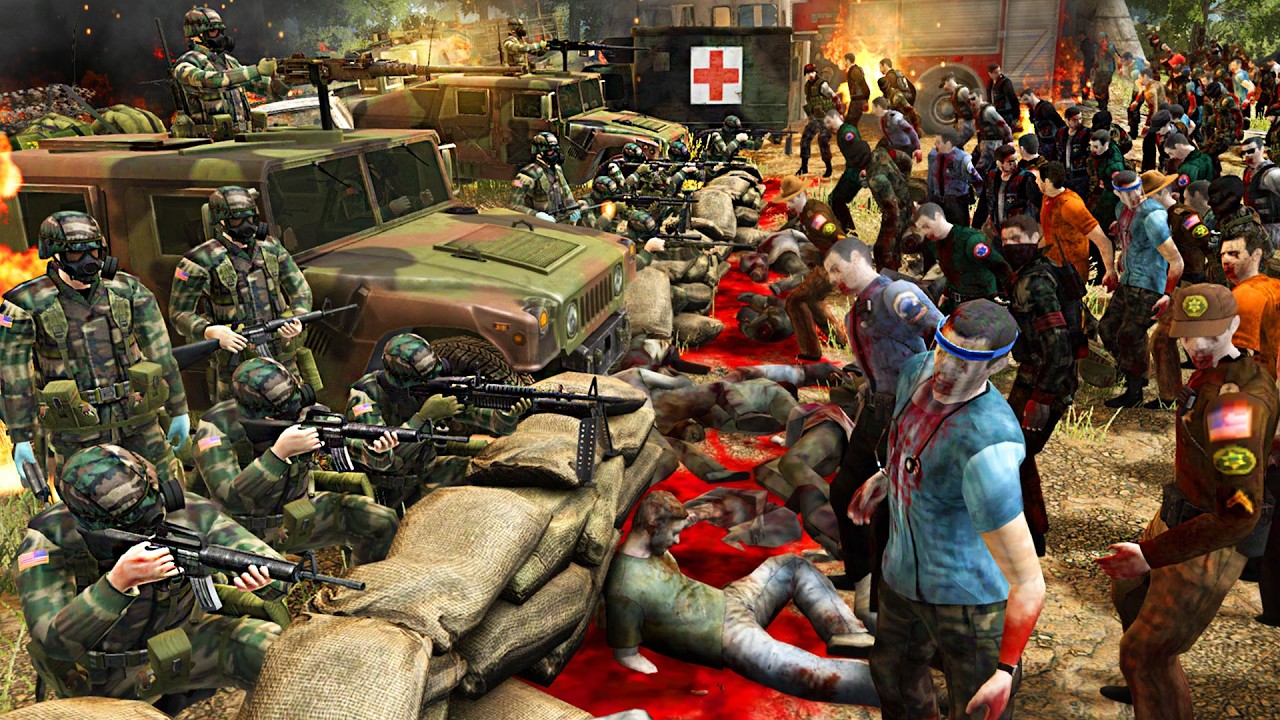 Can US ARMY Defend in NEW Zombie Survival BASE BUILDING Simulator...