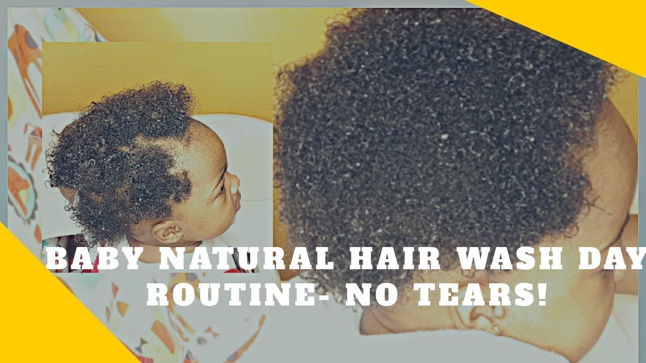 Baby natural hair wash day routine - NO TEARS