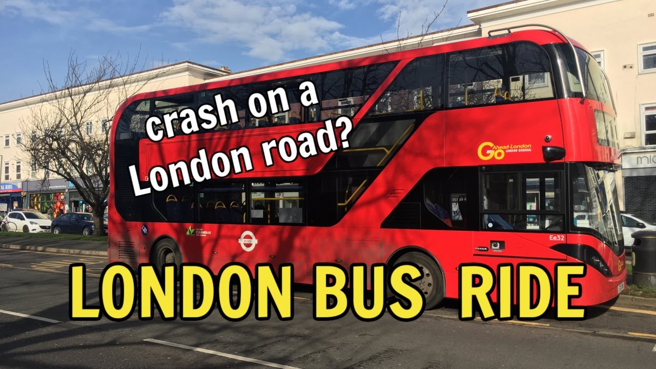London Bus Ride 357 from Whipps Cross to Chingford | Crash on a London Road! •32