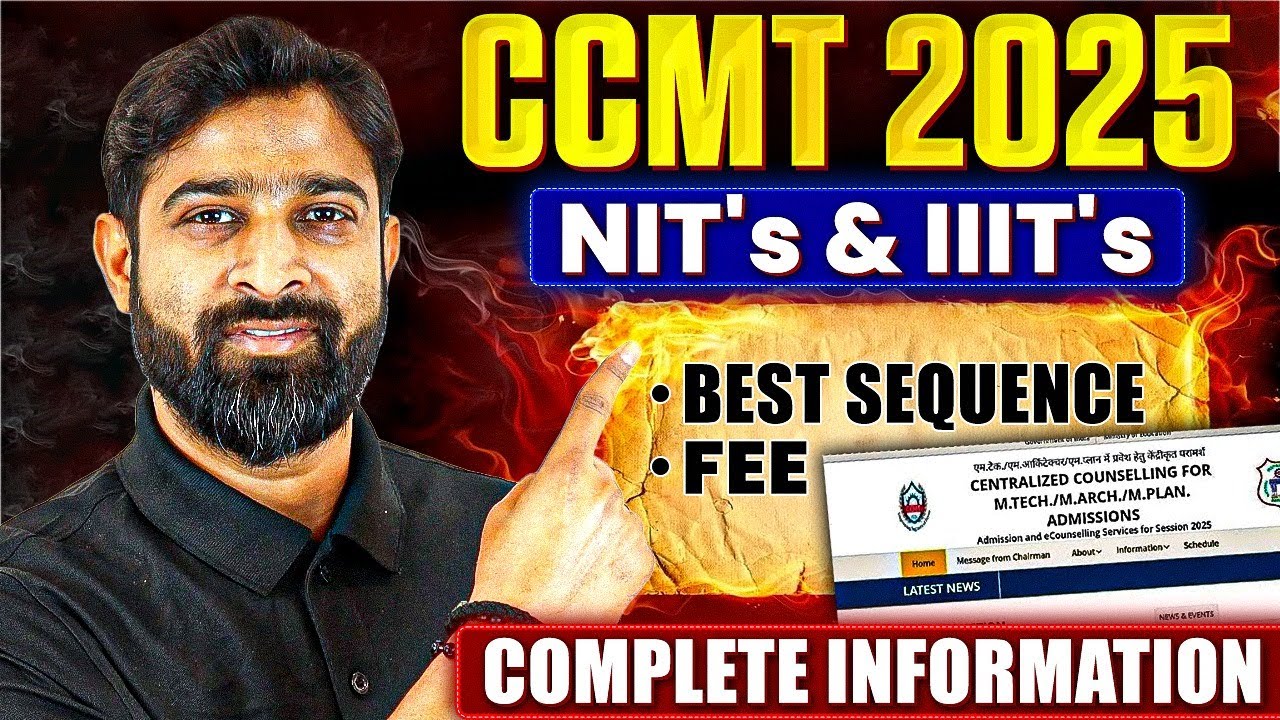 CCMT 2025: Best NITs & IIITs Preference List 🔥 | Fees, Branches & Details