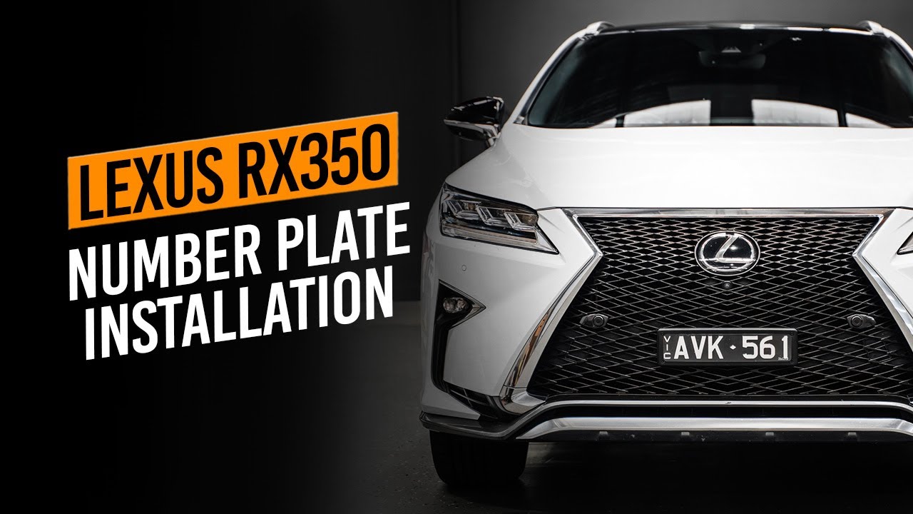 Самый аккуратный способ установки номерных знаков на ваш Lexus RX350.