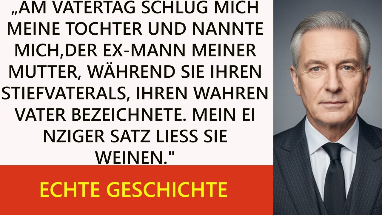 „Meine Tochter schlug mich und nannte mich ‚Mamas Ex‘, doch ihren Mann ihren ‚wahren Vater‘…“