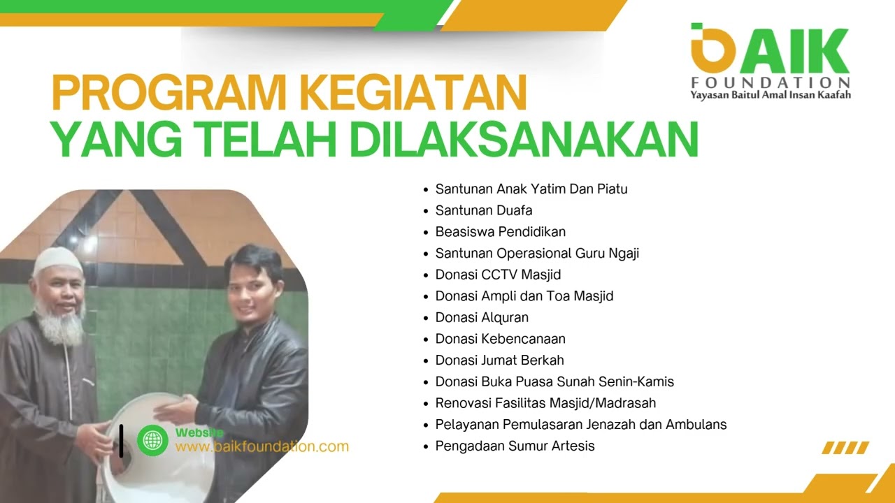 Sahabat Baik Foundation, Mitra amal Menuju Peradaban Insan Kaafah