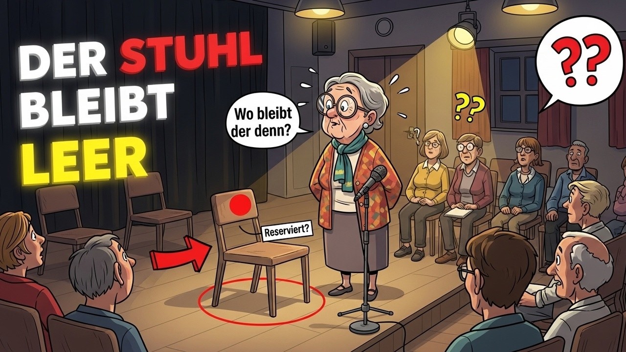 Der Stuhl bleibt leer — Komödie Hörbuch | Dieser freie Platz sorgt für Fragen