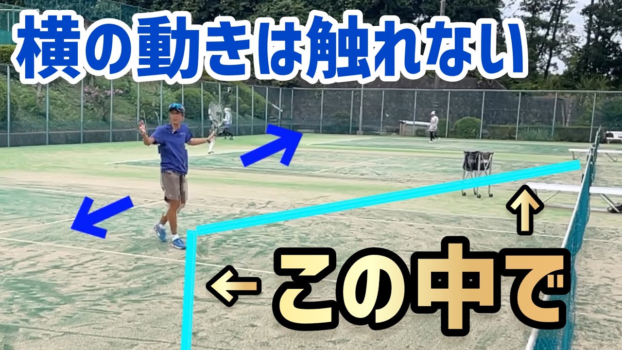 【ボレーが触れないのはこれが要因】テニス 横への意識から動線の意識へ