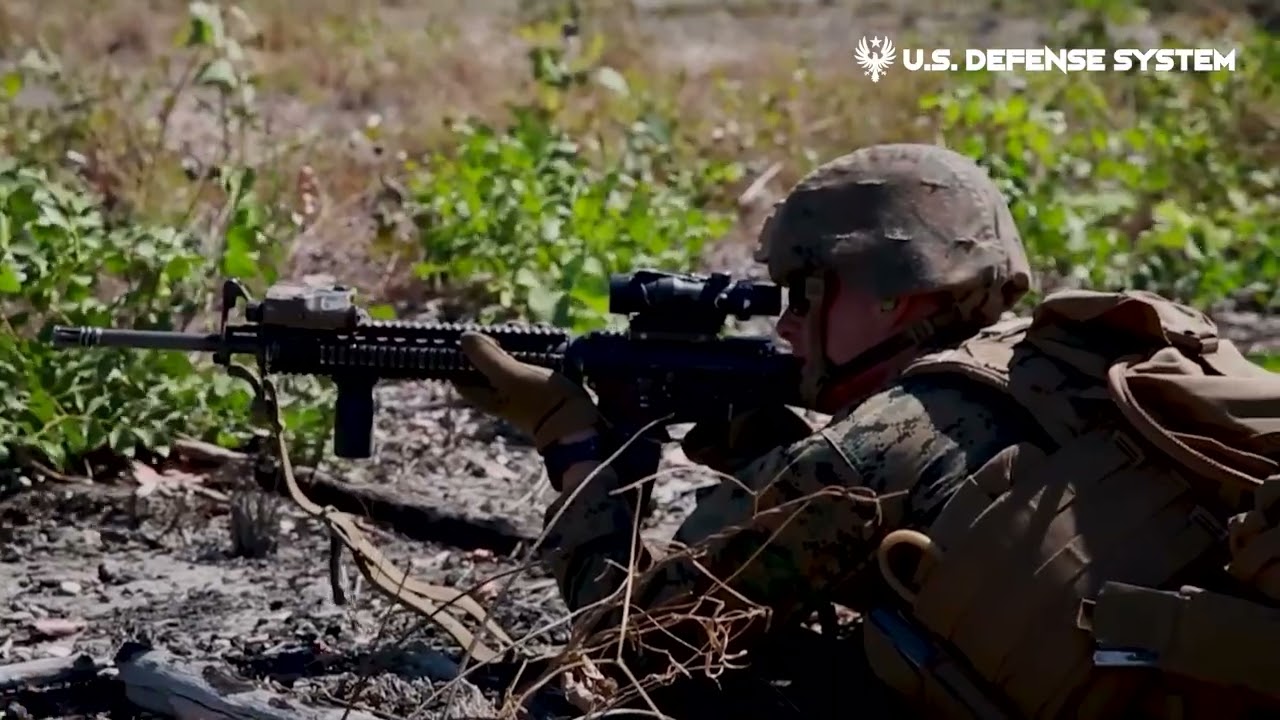 US  Marines conduct live-fire squad attacks