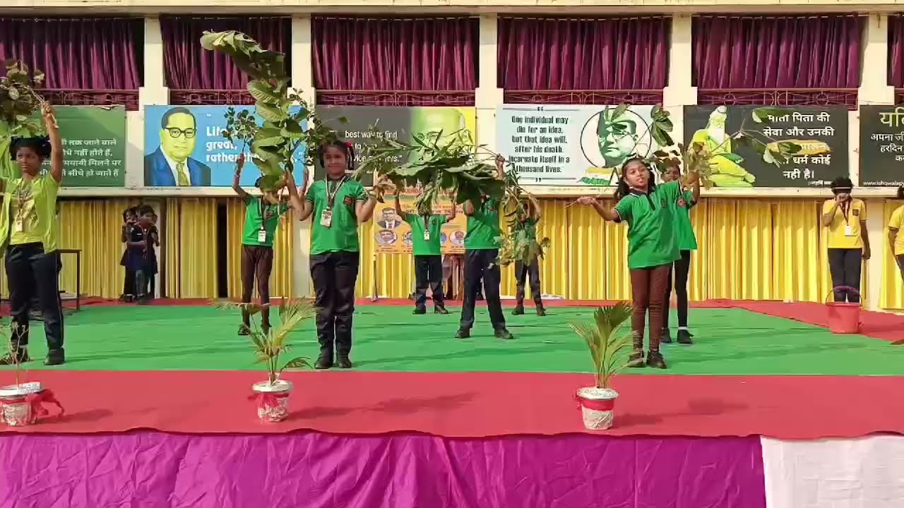 save tree 🌲 Act performed #By KV students#school program 13/12/23