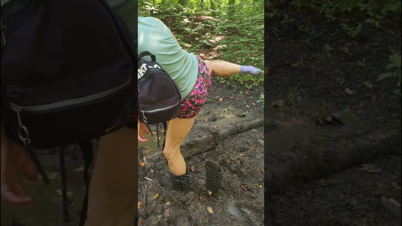 My boots kept falling off in a very muddy trail