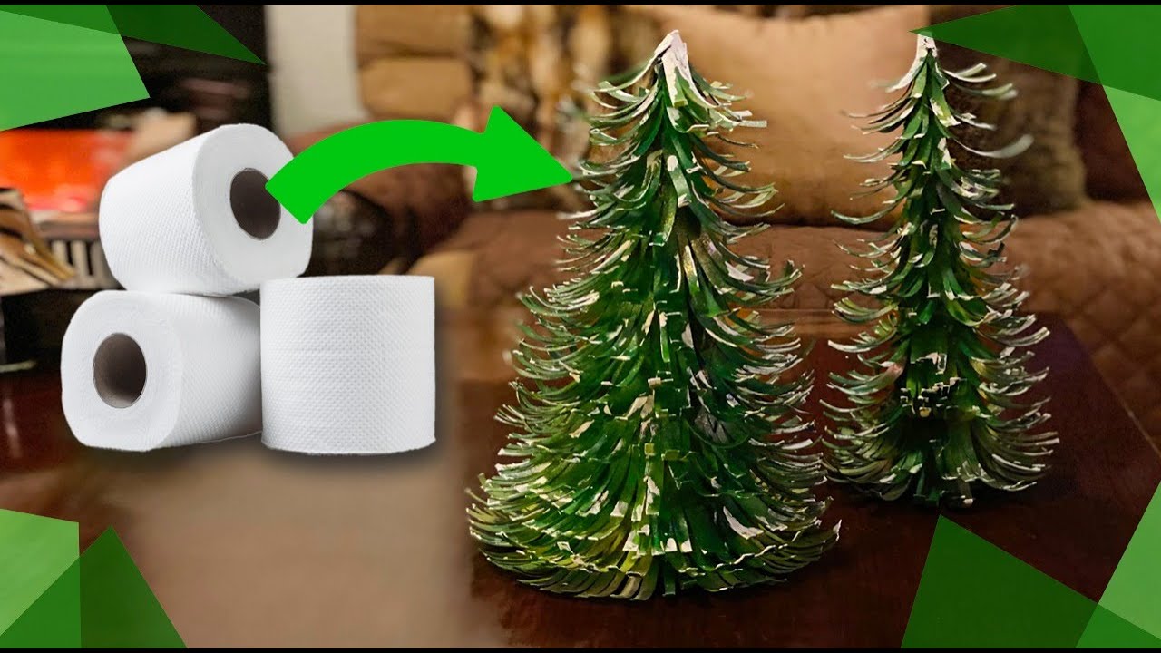 🌲Pinos con rollos de papel higiénico