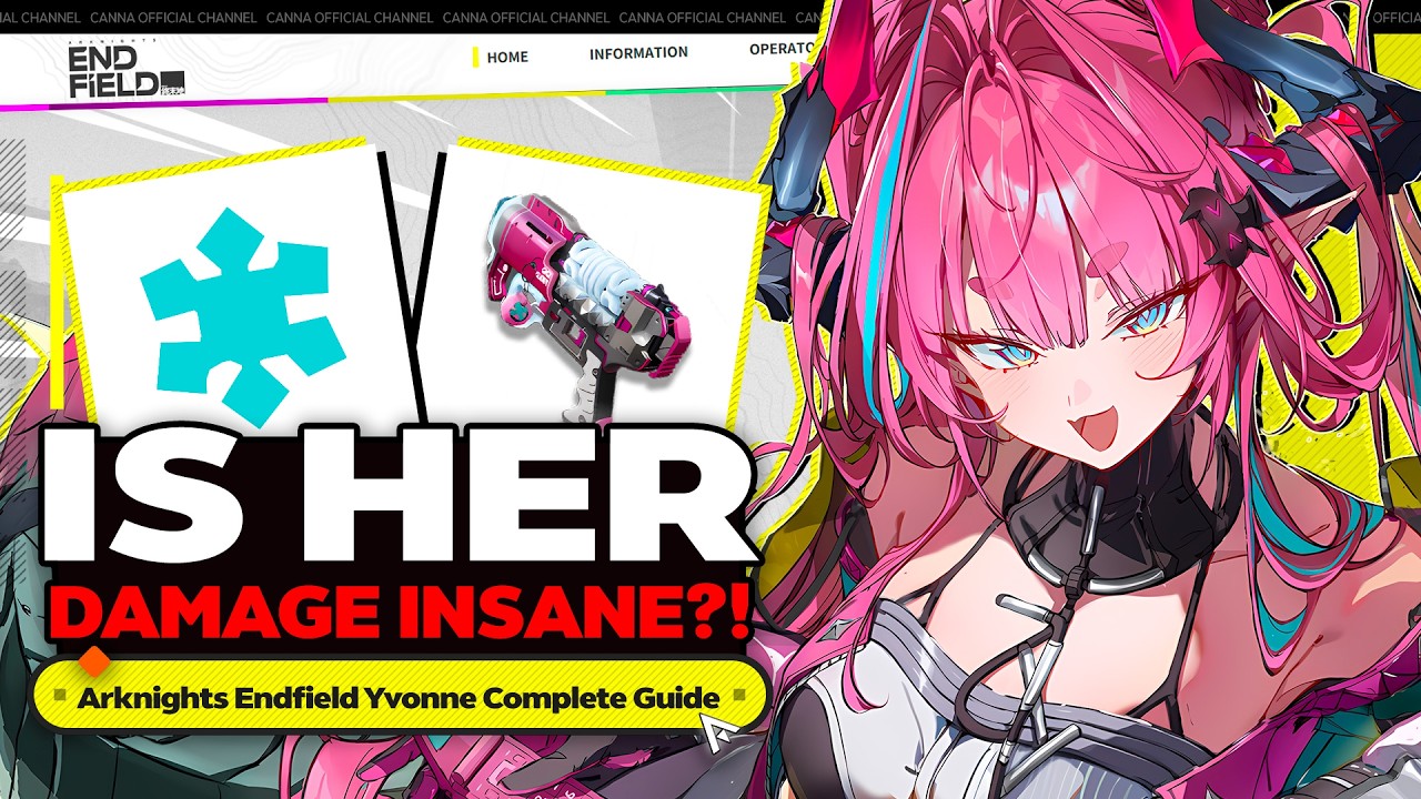 INSANE for CRYO! The BEST Yvonne Guide (Best Builds, Weapons, Teams) - Arknights: Endfield